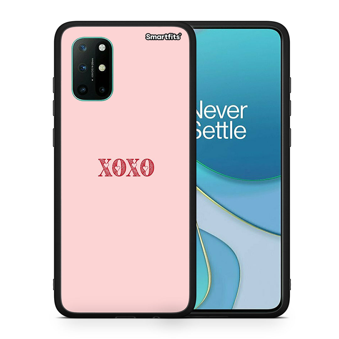 Θήκη OnePlus 8T XOXO Love από τη Smartfits με σχέδιο στο πίσω μέρος και μαύρο περίβλημα | OnePlus 8T XOXO Love case with colorful back and black bezels