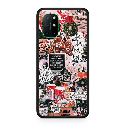 OnePlus 8T Xmas Habbits θήκη από τη Smartfits με σχέδιο στο πίσω μέρος και μαύρο περίβλημα | Smartphone case with colorful back and black bezels by Smartfits