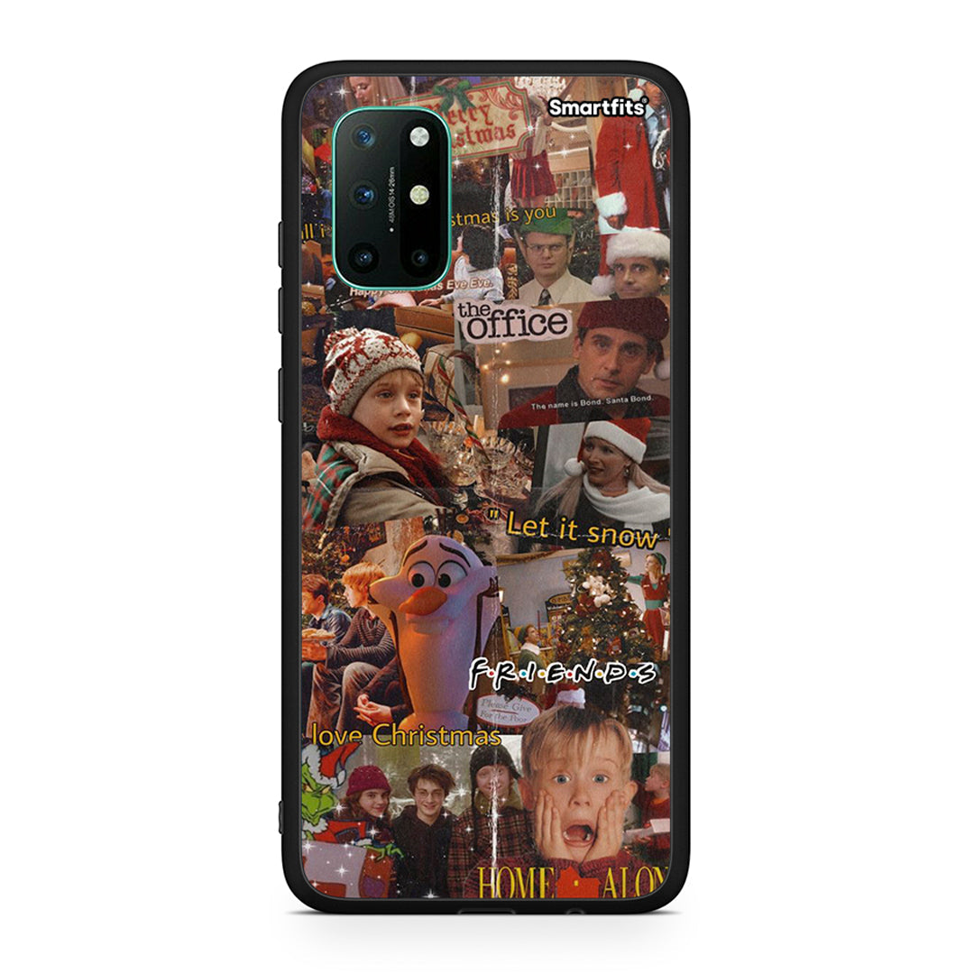 OnePlus 8T Xmas Wishes θήκη από τη Smartfits με σχέδιο στο πίσω μέρος και μαύρο περίβλημα | Smartphone case with colorful back and black bezels by Smartfits