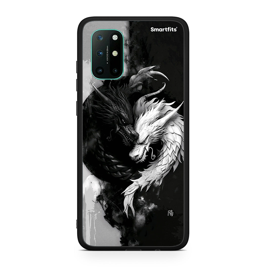 OnePlus 8T Yin Yang Θήκη από τη Smartfits με σχέδιο στο πίσω μέρος και μαύρο περίβλημα | Smartphone case with colorful back and black bezels by Smartfits