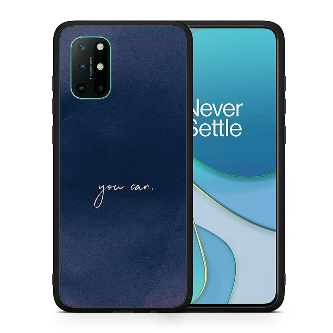 Θήκη OnePlus 8T You Can από τη Smartfits με σχέδιο στο πίσω μέρος και μαύρο περίβλημα | OnePlus 8T You Can case with colorful back and black bezels