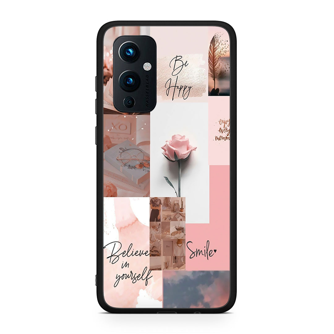 OnePlus 9 Aesthetic Collage θήκη από τη Smartfits με σχέδιο στο πίσω μέρος και μαύρο περίβλημα | Smartphone case with colorful back and black bezels by Smartfits