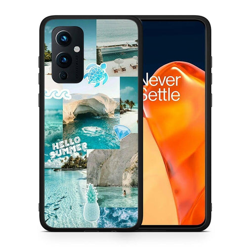 Θήκη OnePlus 9 Aesthetic Summer από τη Smartfits με σχέδιο στο πίσω μέρος και μαύρο περίβλημα | OnePlus 9 Aesthetic Summer case with colorful back and black bezels