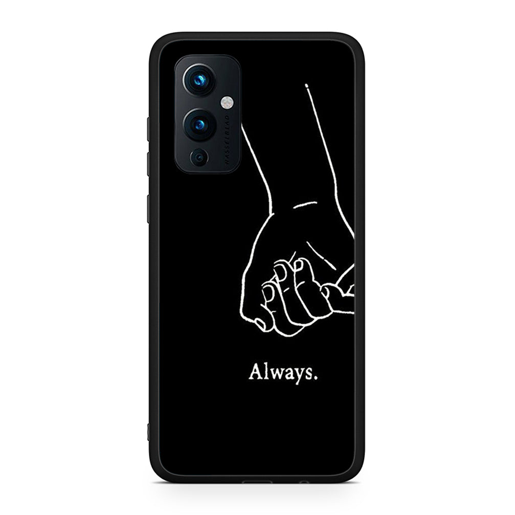 OnePlus 9 Always & Forever 1 Θήκη Αγίου Βαλεντίνου από τη Smartfits με σχέδιο στο πίσω μέρος και μαύρο περίβλημα | Smartphone case with colorful back and black bezels by Smartfits