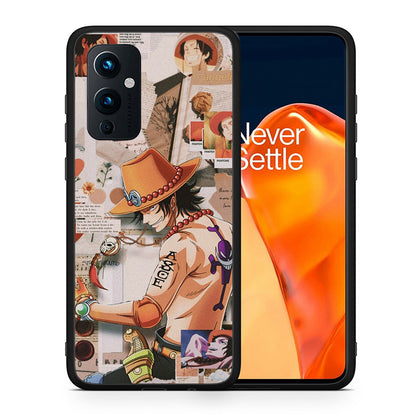 Θήκη OnePlus 9 Anime Collage από τη Smartfits με σχέδιο στο πίσω μέρος και μαύρο περίβλημα | OnePlus 9 Anime Collage case with colorful back and black bezels