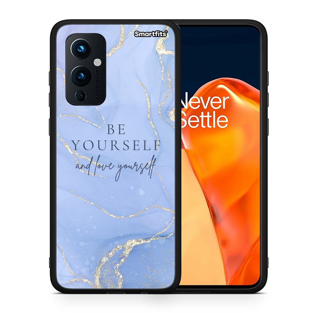 Θήκη OnePlus 9 Be Yourself από τη Smartfits με σχέδιο στο πίσω μέρος και μαύρο περίβλημα | OnePlus 9 Be Yourself case with colorful back and black bezels