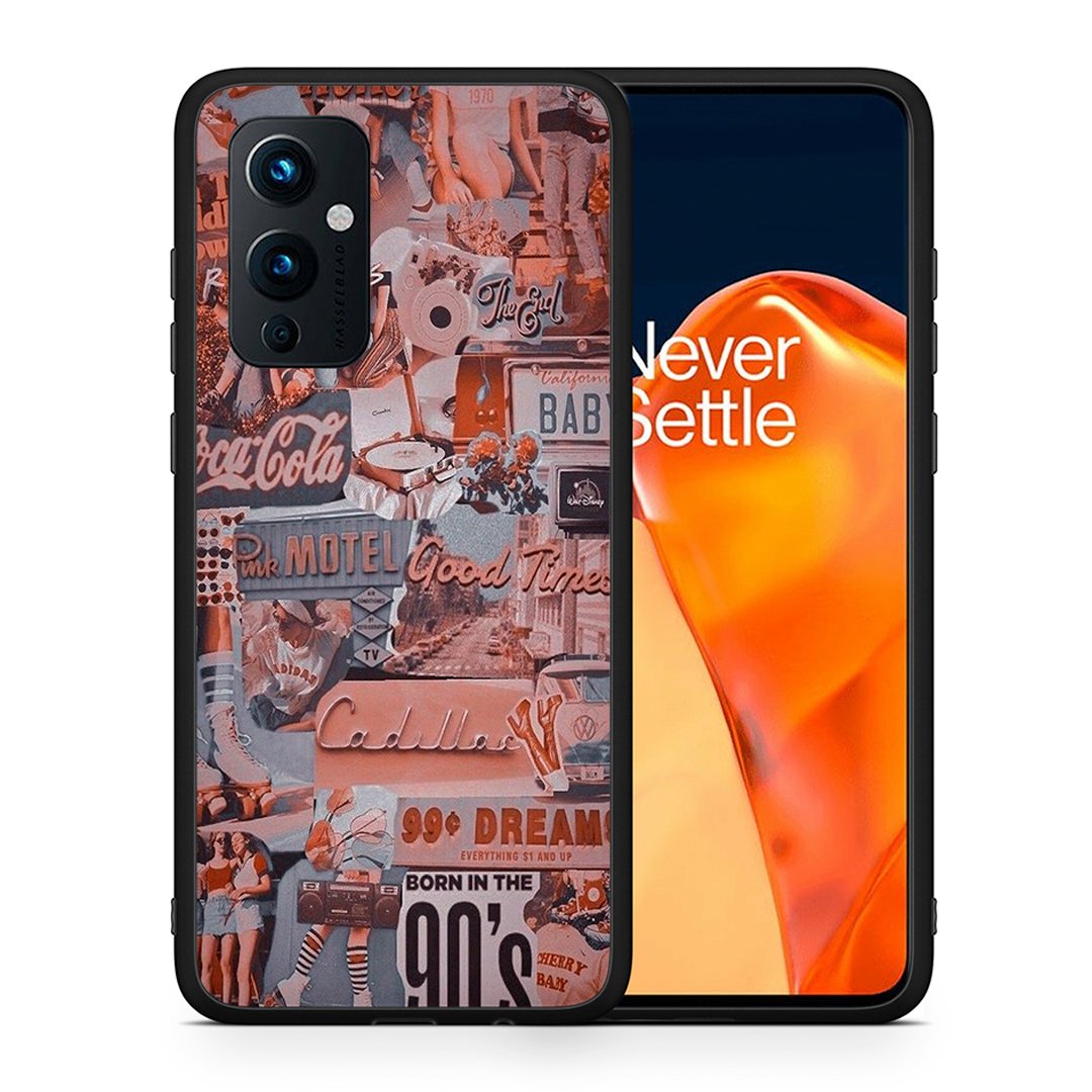 Θήκη OnePlus 9 Born In 90s από τη Smartfits με σχέδιο στο πίσω μέρος και μαύρο περίβλημα | OnePlus 9 Born In 90s case with colorful back and black bezels