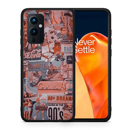 Θήκη OnePlus 9 Born In 90s από τη Smartfits με σχέδιο στο πίσω μέρος και μαύρο περίβλημα | OnePlus 9 Born In 90s case with colorful back and black bezels