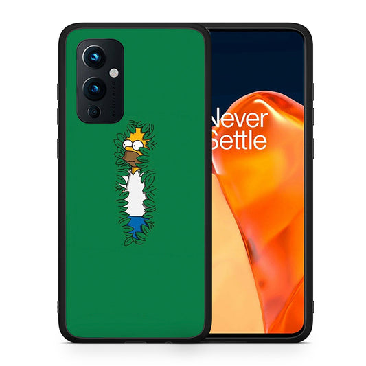 Θήκη Αγίου Βαλεντίνου OnePlus 9 Bush Man από τη Smartfits με σχέδιο στο πίσω μέρος και μαύρο περίβλημα | OnePlus 9 Bush Man case with colorful back and black bezels