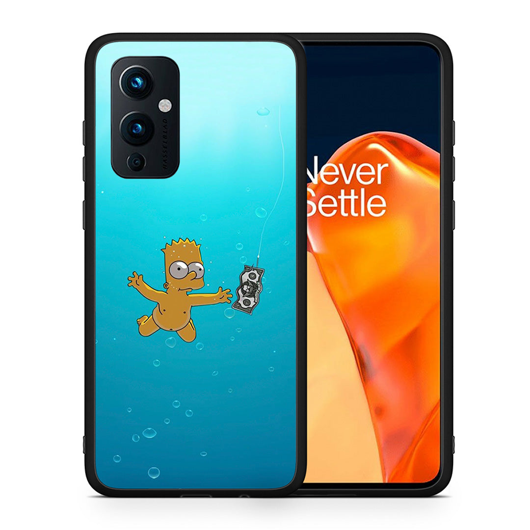 Θήκη OnePlus 9 Chasing Money από τη Smartfits με σχέδιο στο πίσω μέρος και μαύρο περίβλημα | OnePlus 9 Chasing Money case with colorful back and black bezels
