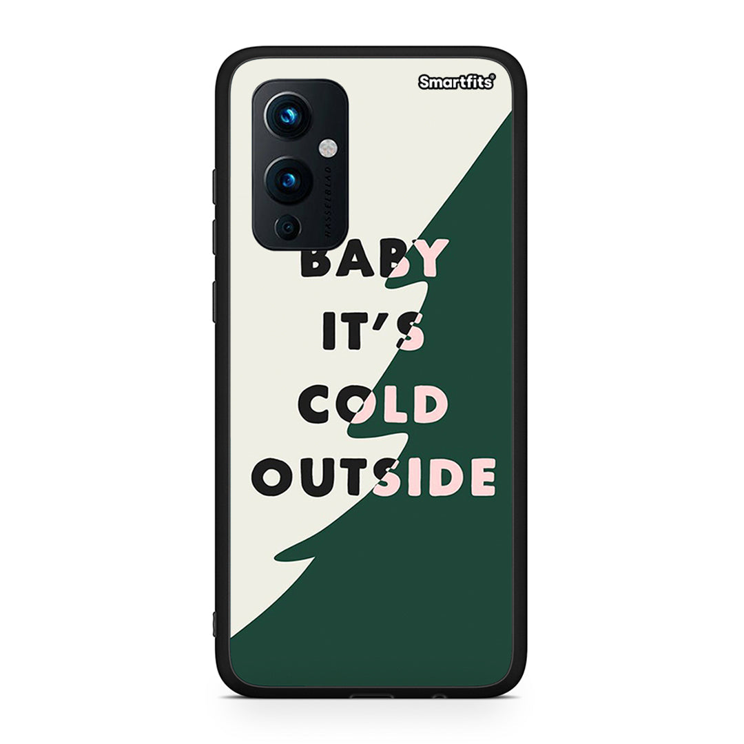 OnePlus 9 Cold Outside θήκη από τη Smartfits με σχέδιο στο πίσω μέρος και μαύρο περίβλημα | Smartphone case with colorful back and black bezels by Smartfits
