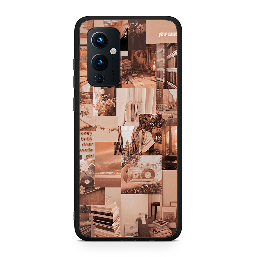 OnePlus 9 Collage You Can Θήκη Αγίου Βαλεντίνου από τη Smartfits με σχέδιο στο πίσω μέρος και μαύρο περίβλημα | Smartphone case with colorful back and black bezels by Smartfits