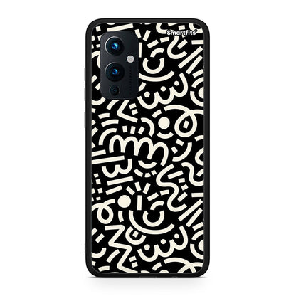 OnePlus 9 Doodle Art Θήκη από τη Smartfits με σχέδιο στο πίσω μέρος και μαύρο περίβλημα | Smartphone case with colorful back and black bezels by Smartfits