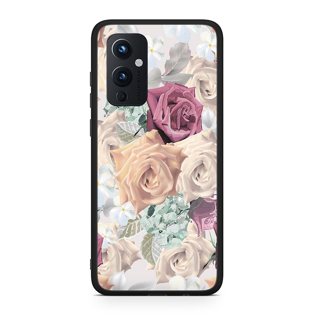 OnePlus 9 Bouquet Floral θήκη από τη Smartfits με σχέδιο στο πίσω μέρος και μαύρο περίβλημα | Smartphone case with colorful back and black bezels by Smartfits