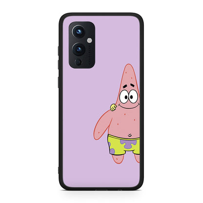OnePlus 9  Friends Patrick θήκη από τη Smartfits με σχέδιο στο πίσω μέρος και μαύρο περίβλημα | Smartphone case with colorful back and black bezels by Smartfits