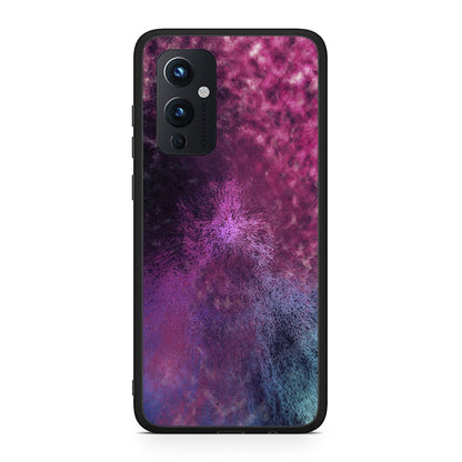 OnePlus 9 Aurora Galaxy θήκη από τη Smartfits με σχέδιο στο πίσω μέρος και μαύρο περίβλημα | Smartphone case with colorful back and black bezels by Smartfits