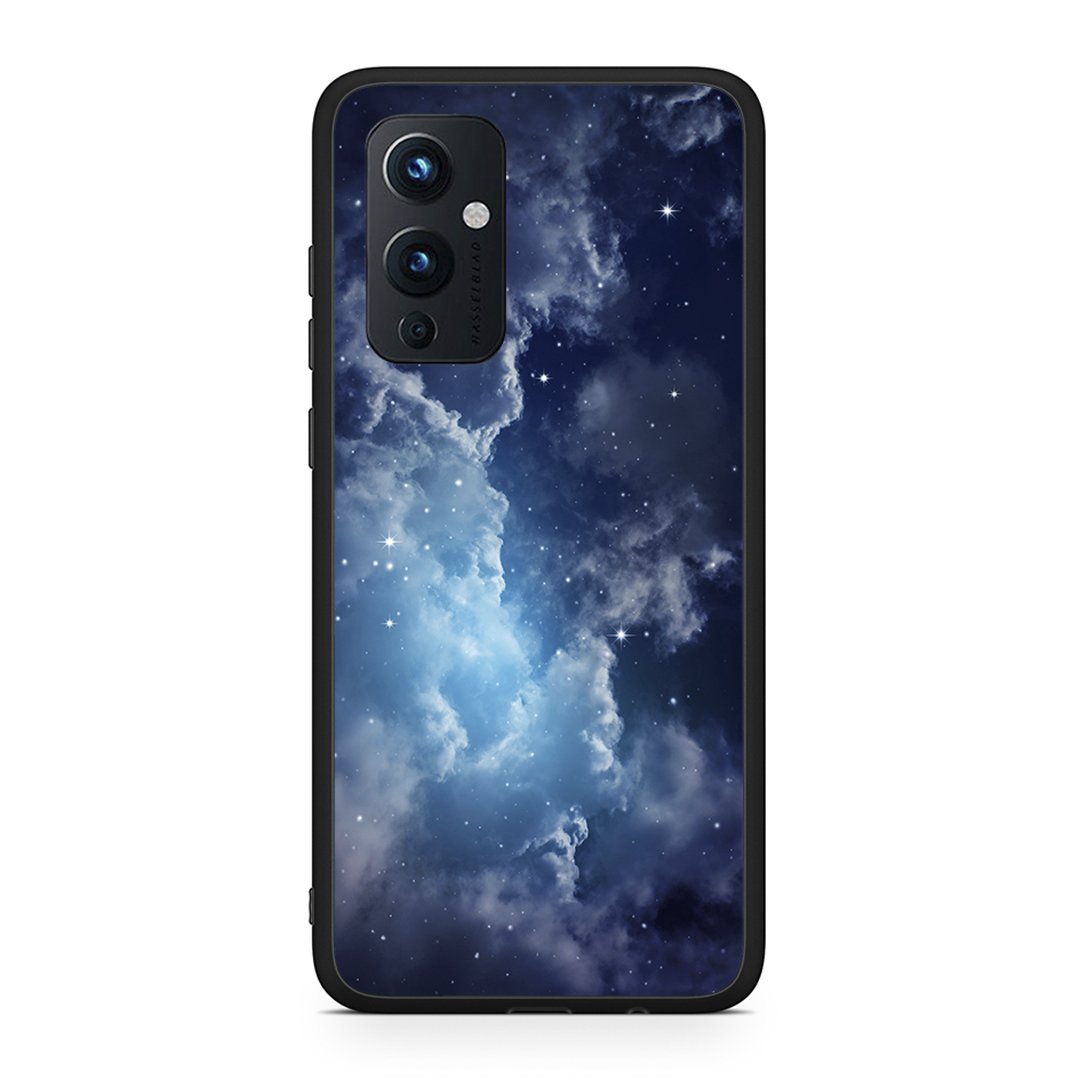 OnePlus 9 Blue Sky Galaxy θήκη από τη Smartfits με σχέδιο στο πίσω μέρος και μαύρο περίβλημα | Smartphone case with colorful back and black bezels by Smartfits