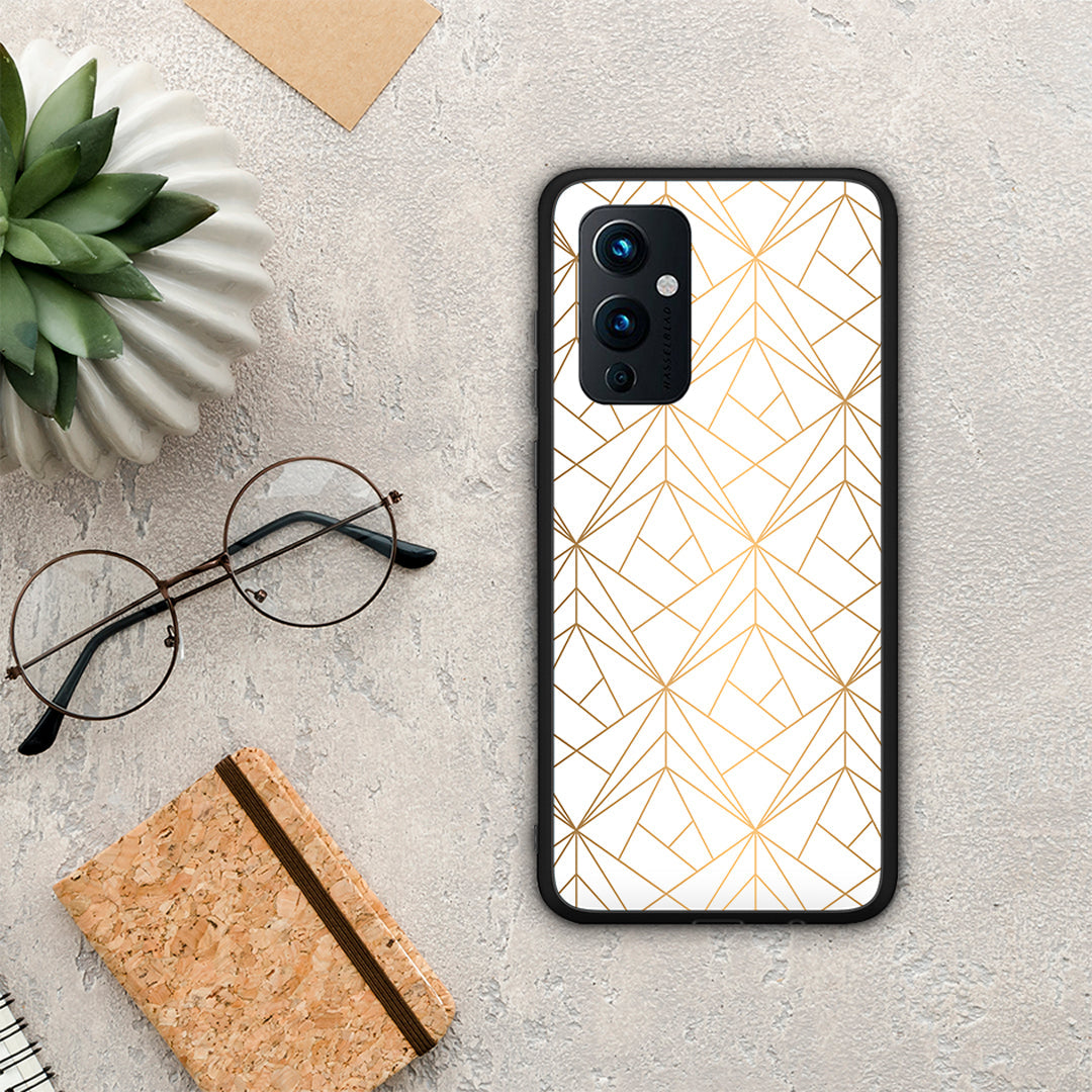 Geometric Luxury White - OnePlus 9 θήκη