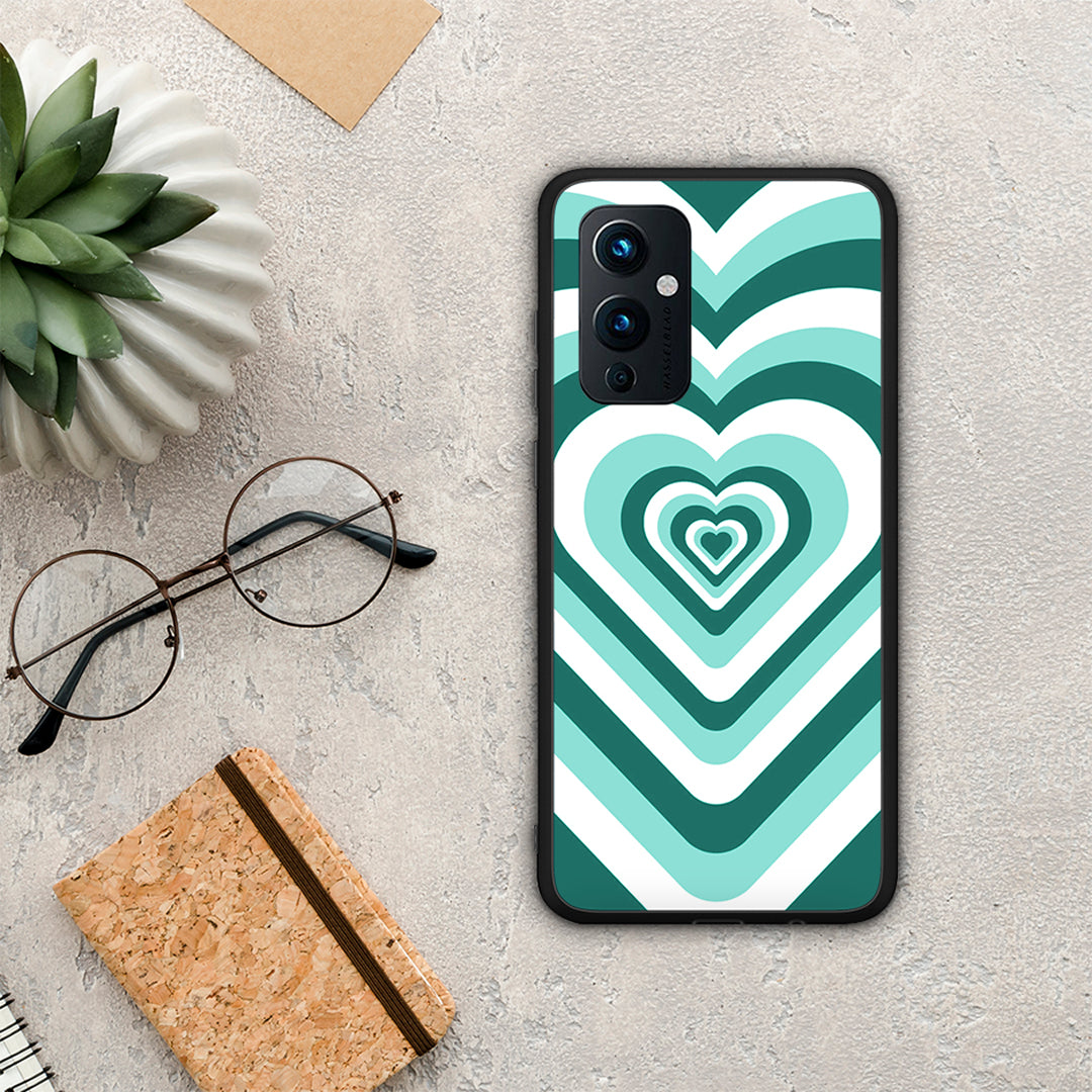 Green Hearts - OnePlus 9 θήκη