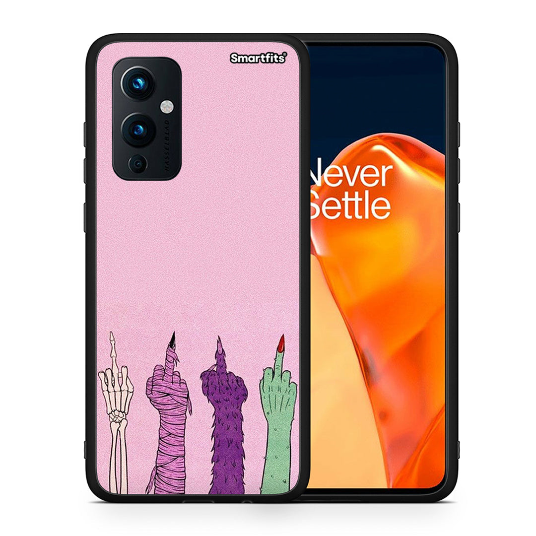 Θήκη OnePlus 9 Halloween Be A Lady από τη Smartfits με σχέδιο στο πίσω μέρος και μαύρο περίβλημα | OnePlus 9 Halloween Be A Lady case with colorful back and black bezels
