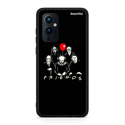 OnePlus 9 Halloween Friends Θήκη από τη Smartfits με σχέδιο στο πίσω μέρος και μαύρο περίβλημα | Smartphone case with colorful back and black bezels by Smartfits