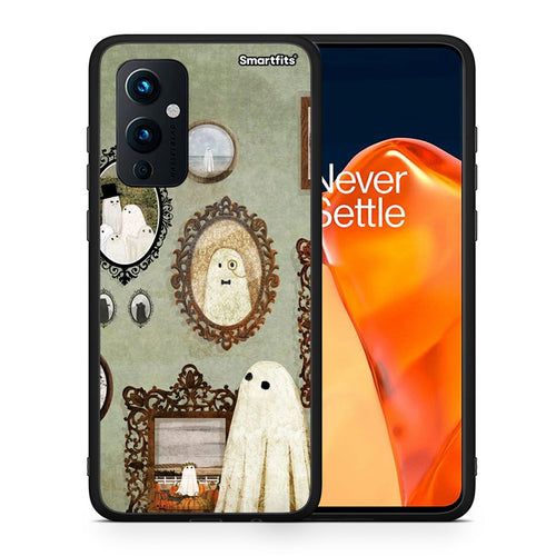 Θήκη OnePlus 9 Halloween Ghost Season από τη Smartfits με σχέδιο στο πίσω μέρος και μαύρο περίβλημα | OnePlus 9 Halloween Ghost Season case with colorful back and black bezels