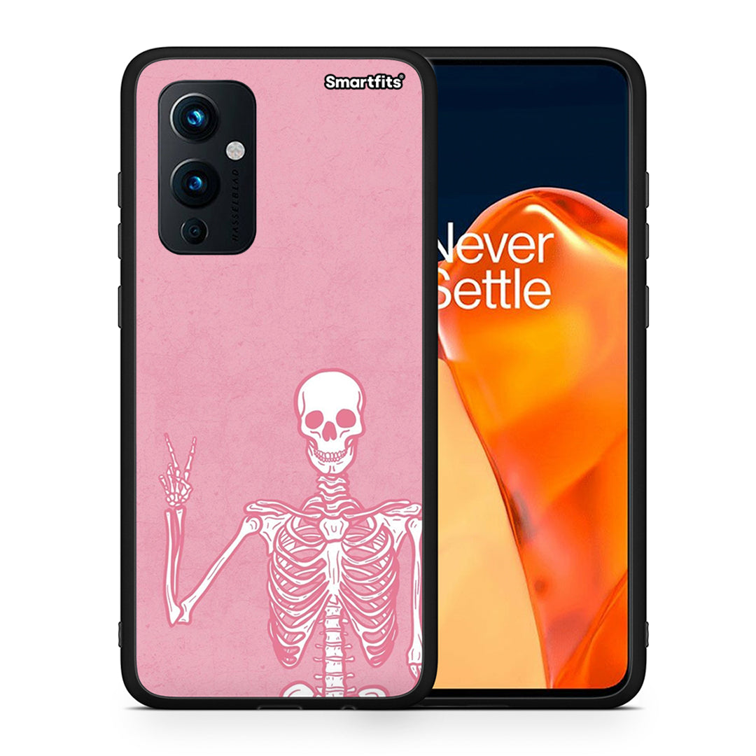 Θήκη OnePlus 9 Halloween Motivation από τη Smartfits με σχέδιο στο πίσω μέρος και μαύρο περίβλημα | OnePlus 9 Halloween Motivation case with colorful back and black bezels