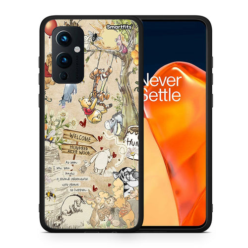 Θήκη OnePlus 9 Happy Friends από τη Smartfits με σχέδιο στο πίσω μέρος και μαύρο περίβλημα | OnePlus 9 Happy Friends case with colorful back and black bezels