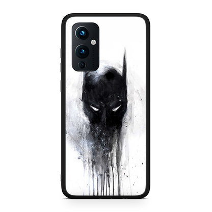 OnePlus 9 Paint Bat Hero θήκη από τη Smartfits με σχέδιο στο πίσω μέρος και μαύρο περίβλημα | Smartphone case with colorful back and black bezels by Smartfits