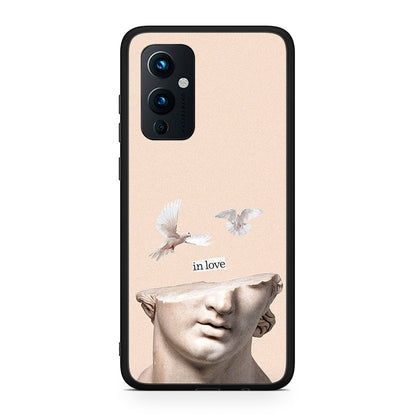 OnePlus 9 In Love θήκη από τη Smartfits με σχέδιο στο πίσω μέρος και μαύρο περίβλημα | Smartphone case with colorful back and black bezels by Smartfits