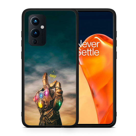 Θήκη OnePlus 9 Infinity Snap από τη Smartfits με σχέδιο στο πίσω μέρος και μαύρο περίβλημα | OnePlus 9 Infinity Snap case with colorful back and black bezels