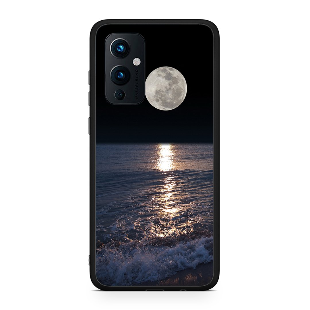 OnePlus 9 Moon Landscape θήκη από τη Smartfits με σχέδιο στο πίσω μέρος και μαύρο περίβλημα | Smartphone case with colorful back and black bezels by Smartfits