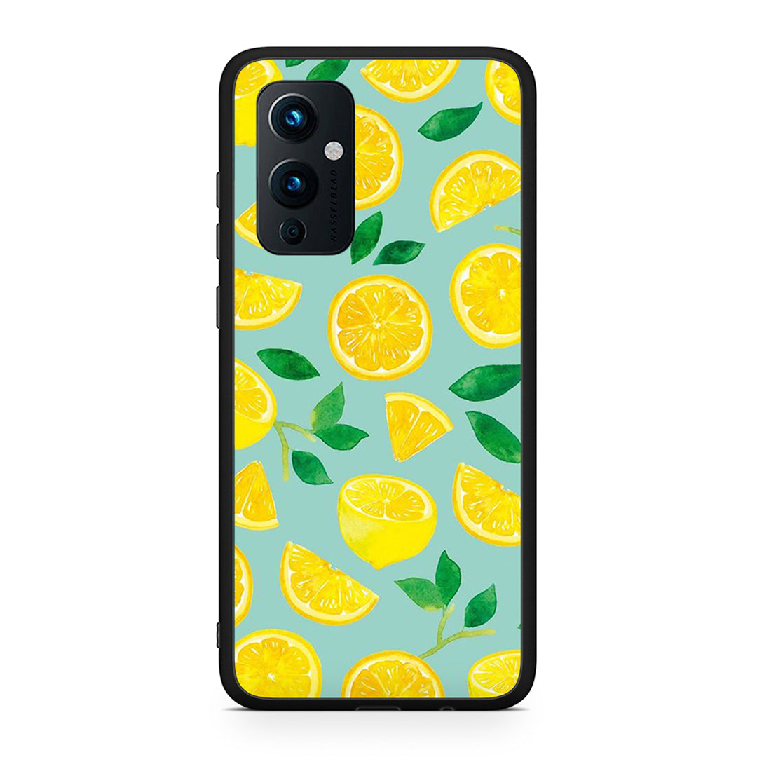 OnePlus 9 Lemons θήκη από τη Smartfits με σχέδιο στο πίσω μέρος και μαύρο περίβλημα | Smartphone case with colorful back and black bezels by Smartfits