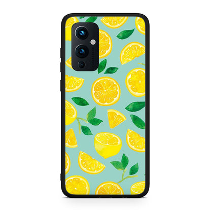 OnePlus 9 Lemons θήκη από τη Smartfits με σχέδιο στο πίσω μέρος και μαύρο περίβλημα | Smartphone case with colorful back and black bezels by Smartfits
