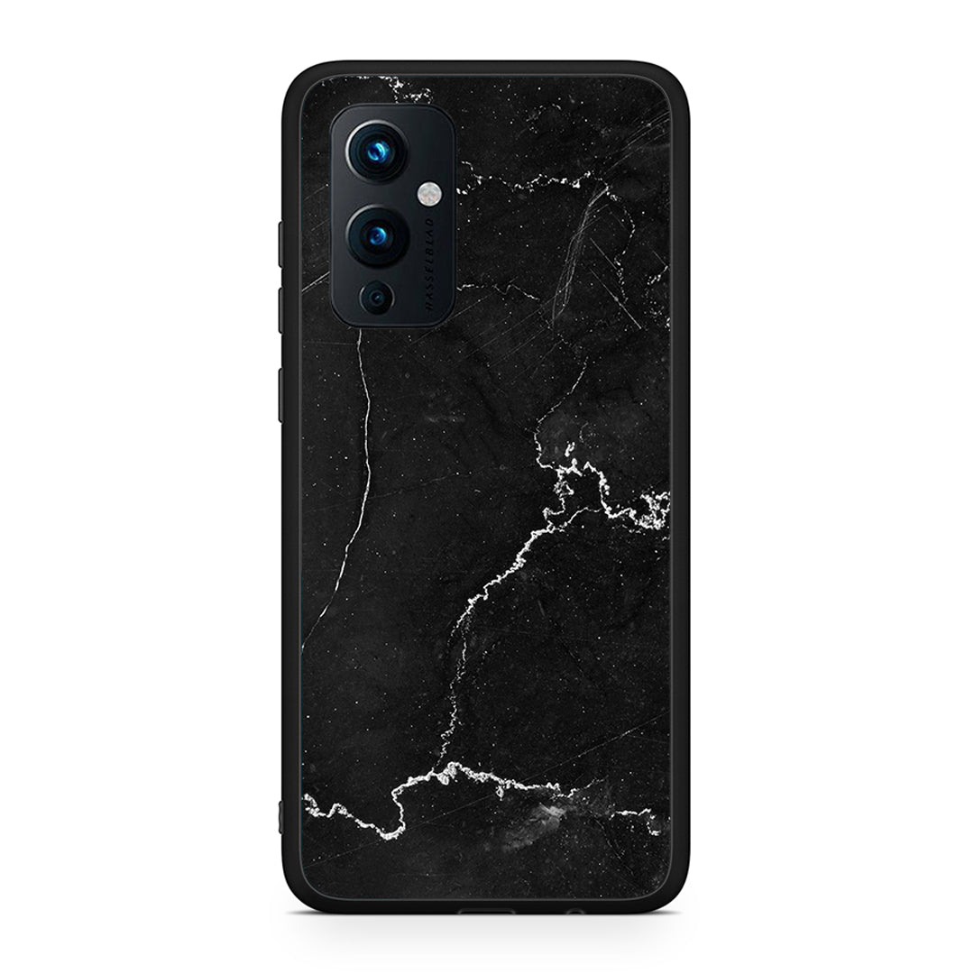 OnePlus 9 Marble Black θήκη από τη Smartfits με σχέδιο στο πίσω μέρος και μαύρο περίβλημα | Smartphone case with colorful back and black bezels by Smartfits