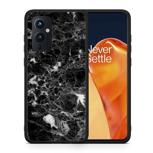 Θήκη OnePlus 9 Male Marble από τη Smartfits με σχέδιο στο πίσω μέρος και μαύρο περίβλημα | OnePlus 9 Male Marble case with colorful back and black bezels