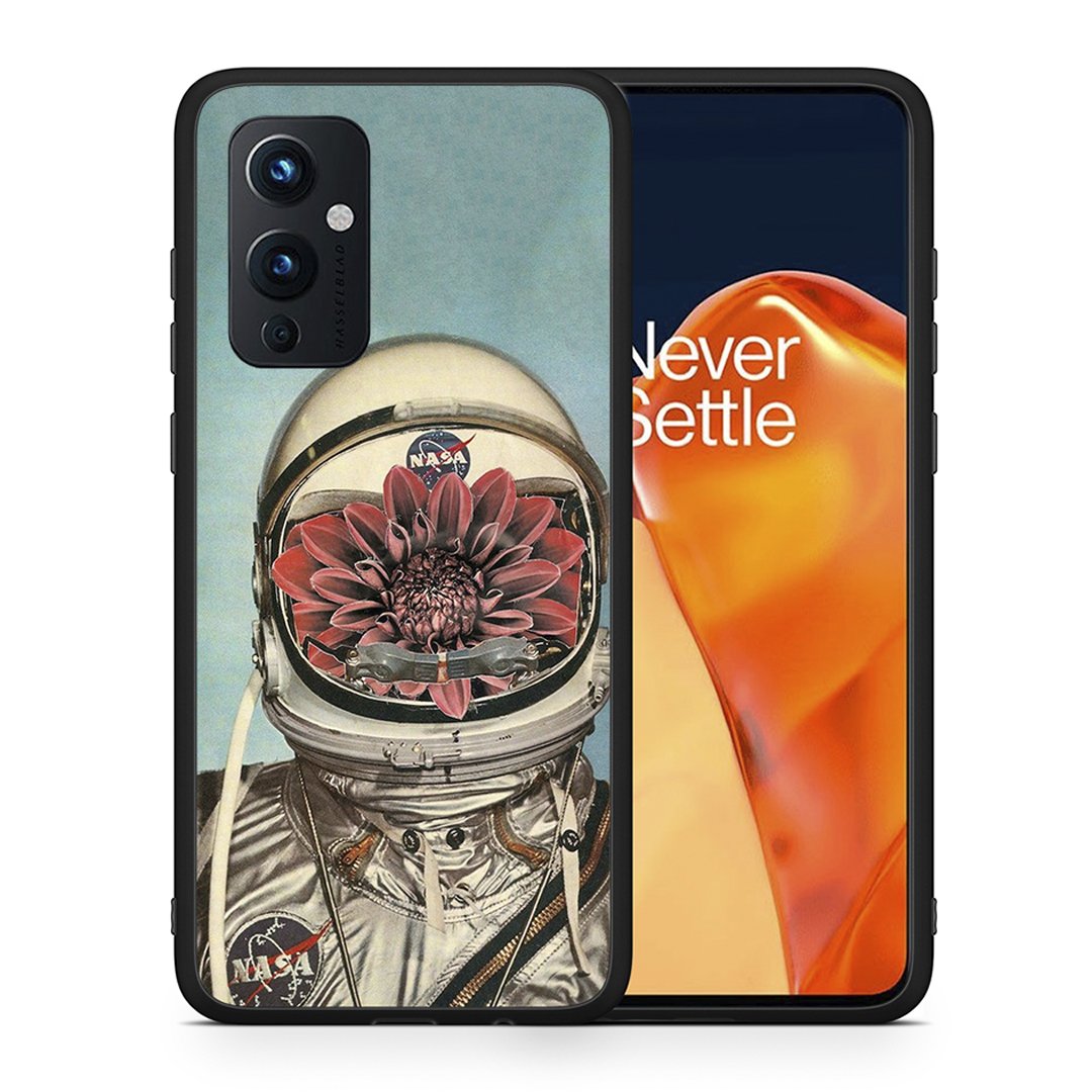 Θήκη OnePlus 9 Nasa Bloom από τη Smartfits με σχέδιο στο πίσω μέρος και μαύρο περίβλημα | OnePlus 9 Nasa Bloom case with colorful back and black bezels