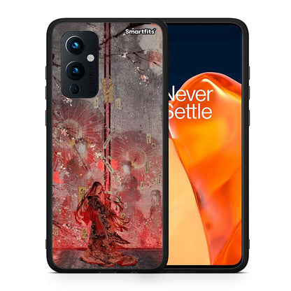 Θήκη OnePlus 9 Nezuko Kamado από τη Smartfits με σχέδιο στο πίσω μέρος και μαύρο περίβλημα | OnePlus 9 Nezuko Kamado case with colorful back and black bezels