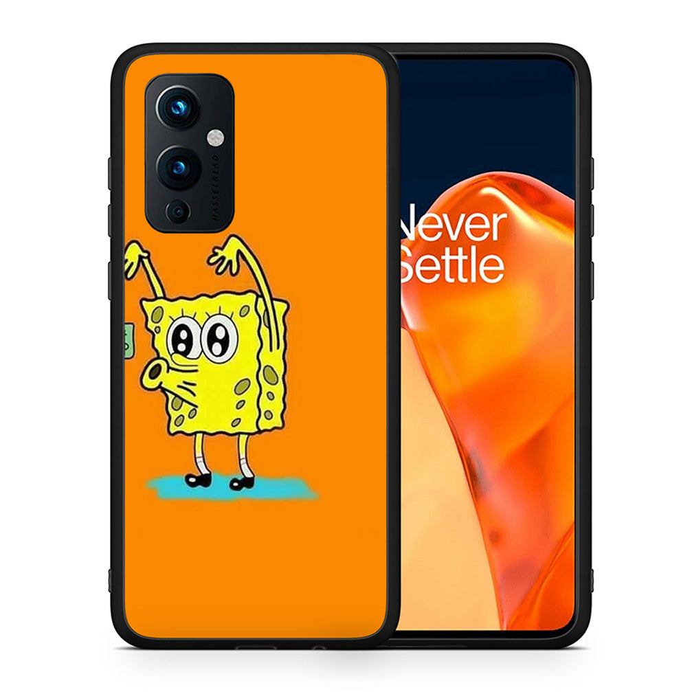 Θήκη Αγίου Βαλεντίνου OnePlus 9 No Money 2 από τη Smartfits με σχέδιο στο πίσω μέρος και μαύρο περίβλημα | OnePlus 9 No Money 2 case with colorful back and black bezels