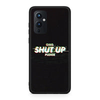 Thumbnail for OnePlus 9 OMG ShutUp θήκη από τη Smartfits με σχέδιο στο πίσω μέρος και μαύρο περίβλημα | Smartphone case with colorful back and black bezels by Smartfits