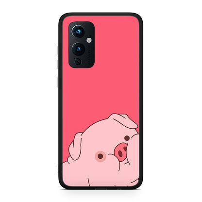 OnePlus 9 Pig Love 1 Θήκη Αγίου Βαλεντίνου από τη Smartfits με σχέδιο στο πίσω μέρος και μαύρο περίβλημα | Smartphone case with colorful back and black bezels by Smartfits