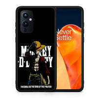 Thumbnail for Θήκη OnePlus 9 Pirate King από τη Smartfits με σχέδιο στο πίσω μέρος και μαύρο περίβλημα | OnePlus 9 Pirate King case with colorful back and black bezels