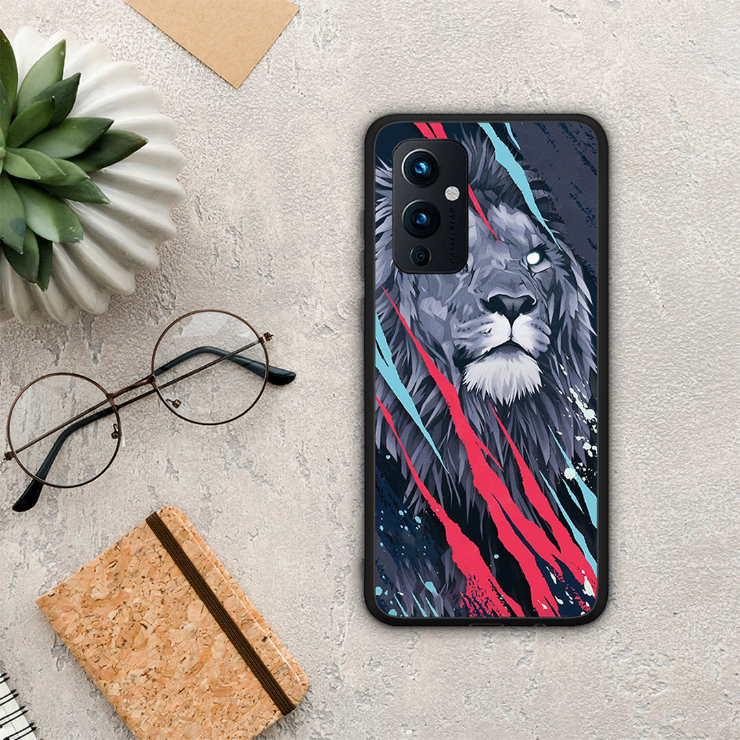 PopArt Lion Designer - OnePlus 9 θήκη