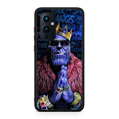 OnePlus 9 Thanos PopArt θήκη από τη Smartfits με σχέδιο στο πίσω μέρος και μαύρο περίβλημα | Smartphone case with colorful back and black bezels by Smartfits