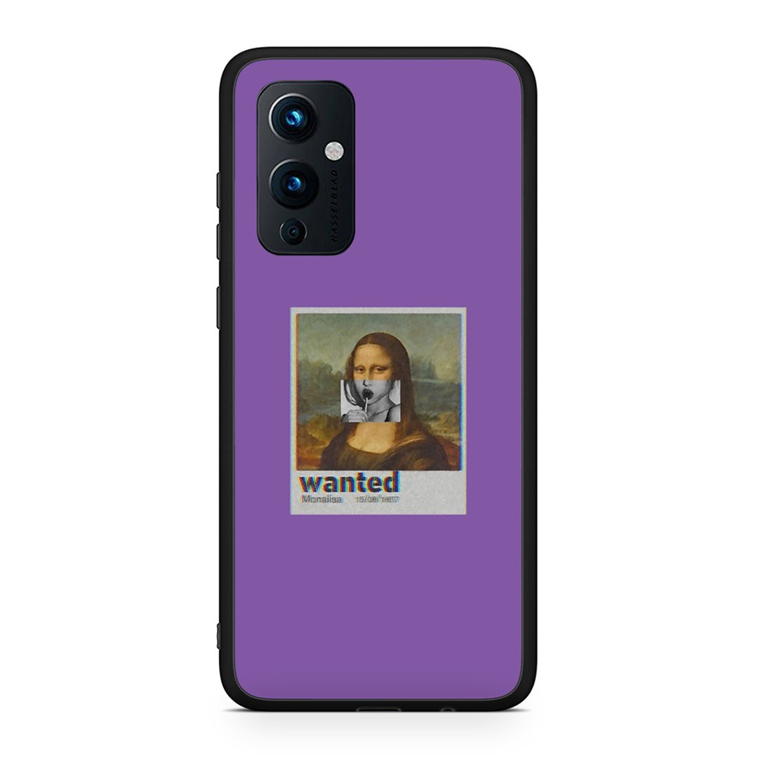 OnePlus 9 Monalisa Popart θήκη από τη Smartfits με σχέδιο στο πίσω μέρος και μαύρο περίβλημα | Smartphone case with colorful back and black bezels by Smartfits