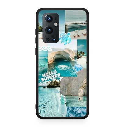 OnePlus 9 Pro Aesthetic Summer Θήκη από τη Smartfits με σχέδιο στο πίσω μέρος και μαύρο περίβλημα | Smartphone case with colorful back and black bezels by Smartfits