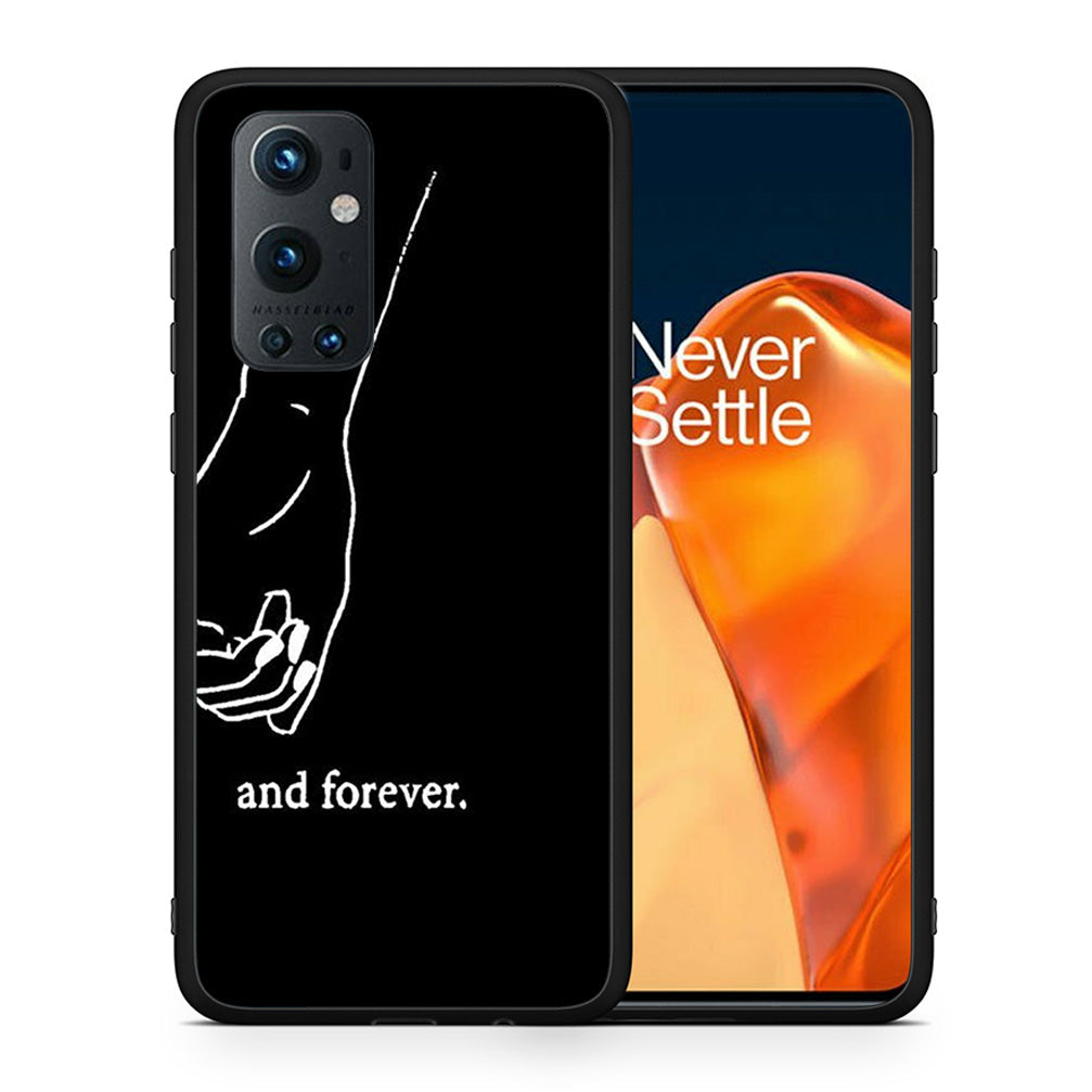 Θήκη Αγίου Βαλεντίνου OnePlus 9 Pro Always & Forever 2 από τη Smartfits με σχέδιο στο πίσω μέρος και μαύρο περίβλημα | OnePlus 9 Pro Always & Forever 2 case with colorful back and black bezels