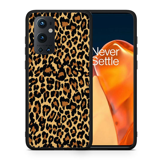 Θήκη OnePlus 9 Pro Leopard Animal από τη Smartfits με σχέδιο στο πίσω μέρος και μαύρο περίβλημα | OnePlus 9 Pro Leopard Animal case with colorful back and black bezels