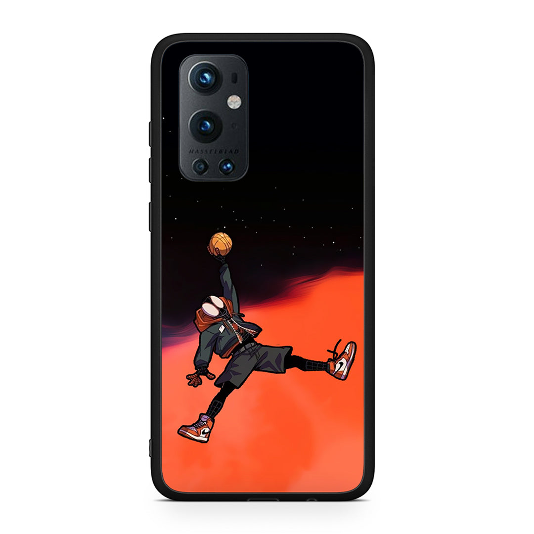 OnePlus 9 Pro Basketball Hero θήκη από τη Smartfits με σχέδιο στο πίσω μέρος και μαύρο περίβλημα | Smartphone case with colorful back and black bezels by Smartfits