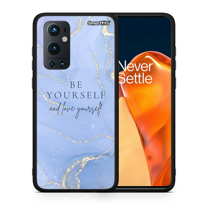 Θήκη OnePlus 9 Pro Be Yourself από τη Smartfits με σχέδιο στο πίσω μέρος και μαύρο περίβλημα | OnePlus 9 Pro Be Yourself case with colorful back and black bezels